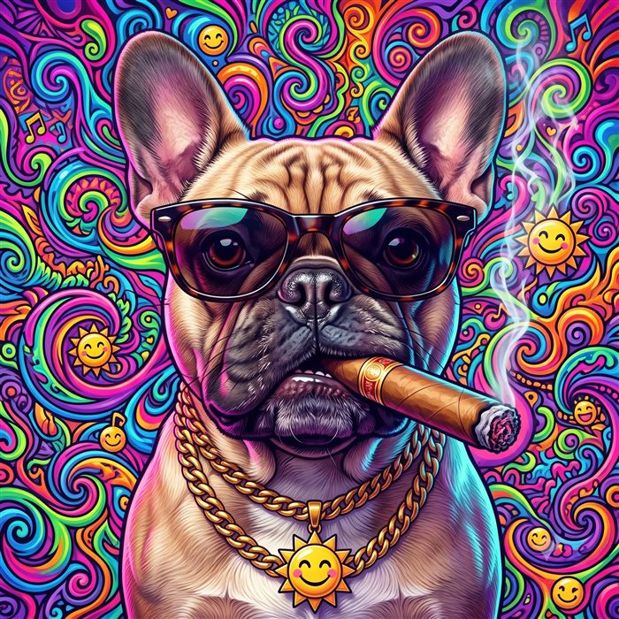 Ejemplo de estilo Thug Life en mascota