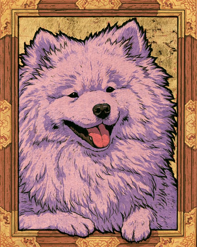 Ejemplo de estilo Ukiyo-e Japonés en mascota